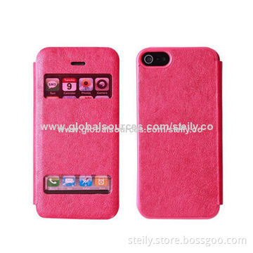 New Arrival, High Quality, PU + PC Leather Case for iPhone 5S, with Exquisite Pattern